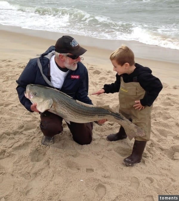 But when all was said and done, he somehow managed to reel in a fish that was just about as heavy as him!