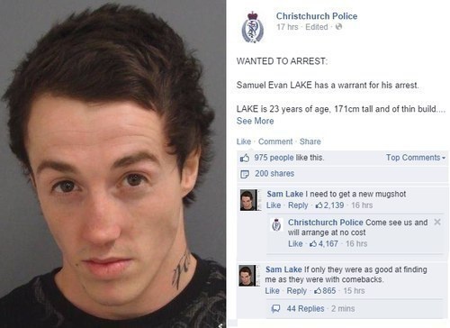 This cheeky criminal.