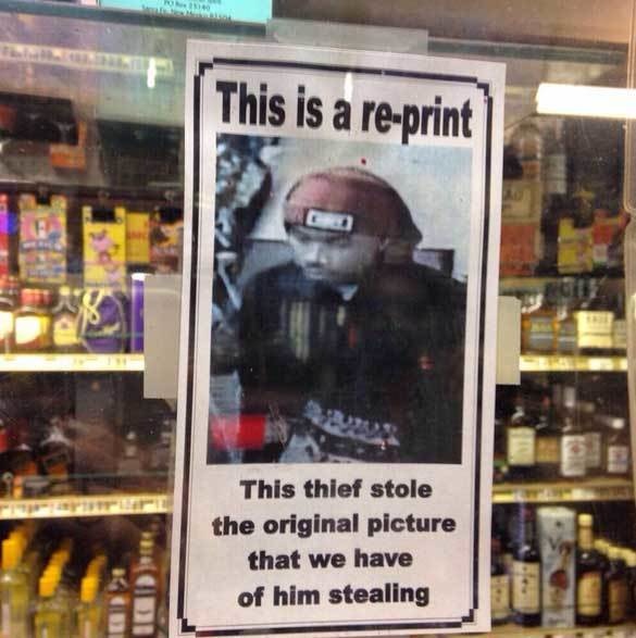 The thief that just won't quit.