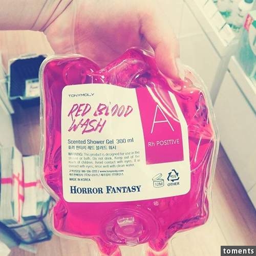 TONYMOLY《血袋沐浴乳》重點還是RH陰性血型XD TONYMOLY《血袋沐浴乳》重點還是RH陰性血型XD