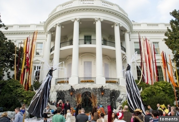 Hundreds of local school children attended Halloween celebrations at the White House on Friday afternoon.