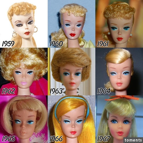 I've heard of a bad hair DAY, but Barbie's had multiple bad hair YEARS...