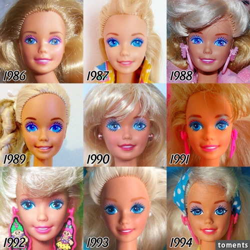 1991 Barbie reminds me of my sister during the 80's, except Barbie's hair wasn't nearly as big.