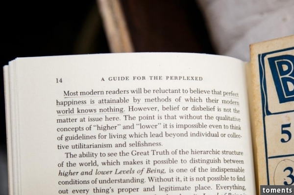 The most mysterious passage reads, "Most modern readers will be reluctant to believe that perfect happiness is attainable by methods of which their modern world knows nothing."