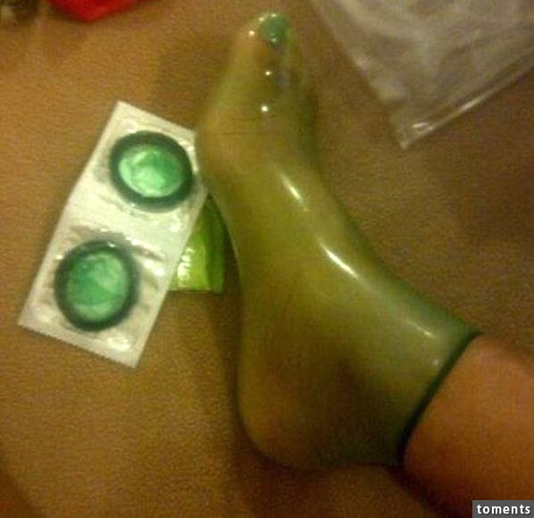 Menschen tragen Kondome wie Socken.