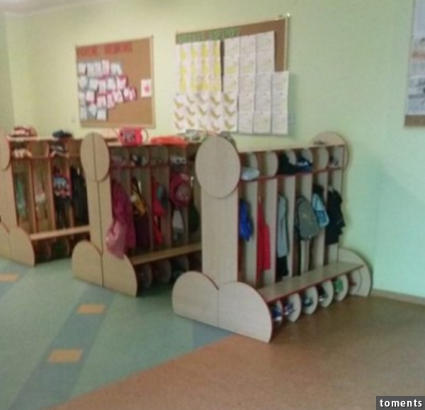 Und das die Garderobe einer Kita.
