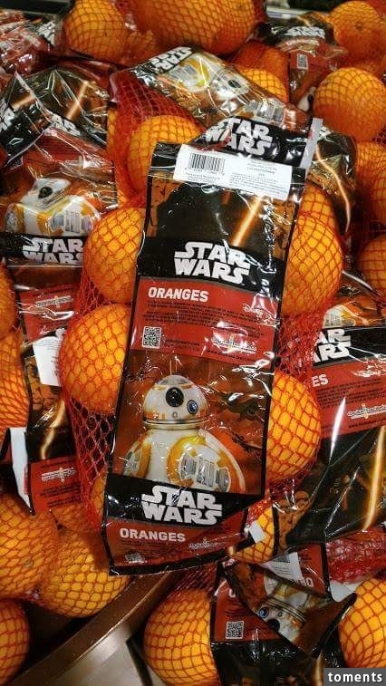 First off, there are now Star Wars oranges: