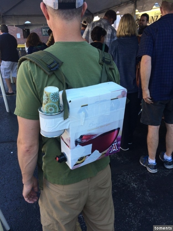 This dude who invented the most useful backpack of all time: