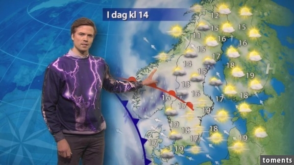 This dapper bro telling us the weather: