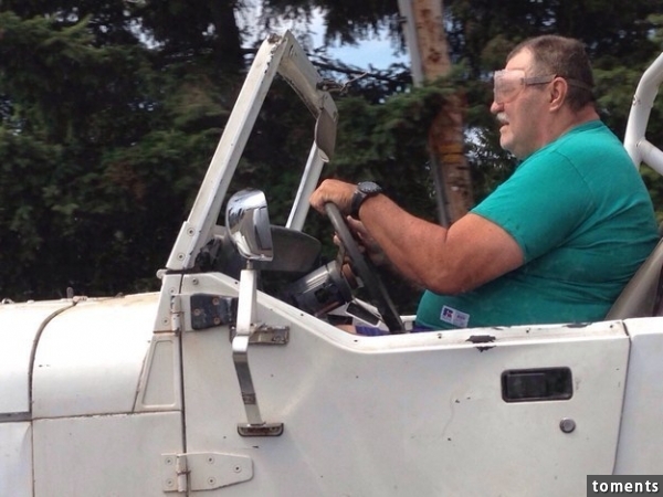 This hard-ass who doesn't need a windshield: