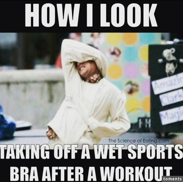 After the gym:
