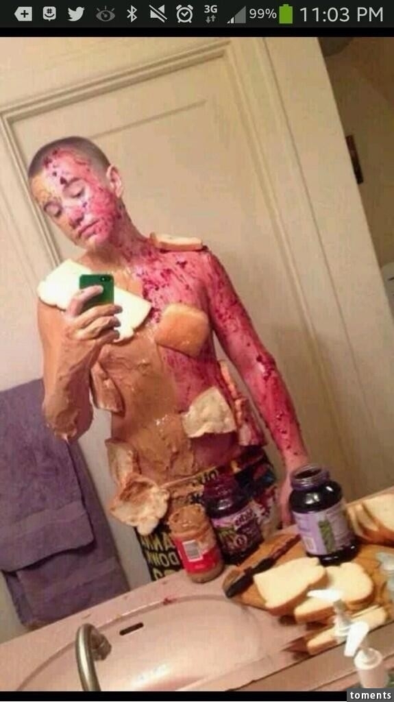 What a waste of food.