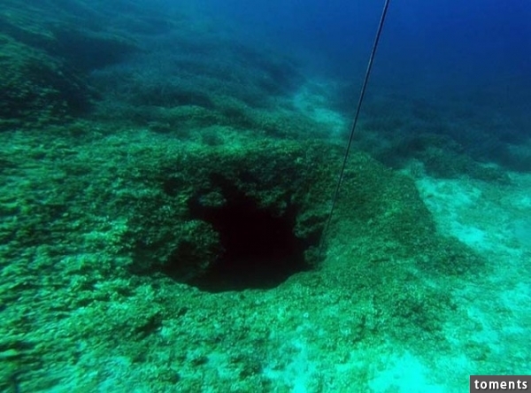 This is the Poganica underwater cave.