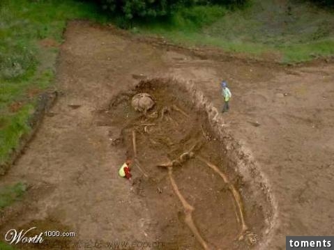 【神秘世界】 <wbr><wbr>身高5米的巨人骸骨